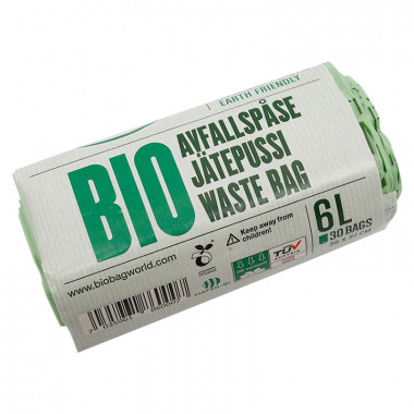 Экопакеты для мусора BioBag 6 л 30 шт